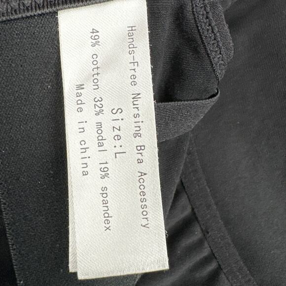 Momcozy Black Adjustable Straps Hands Free Nursing Pumping Bra Womens Large - Picture 4 of 5